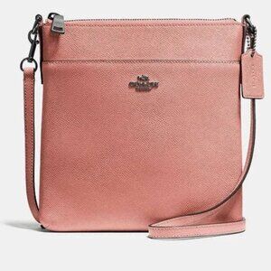 Coach Dusty Rose Pink Crossbody Bag Purse Kitt Messenger Small